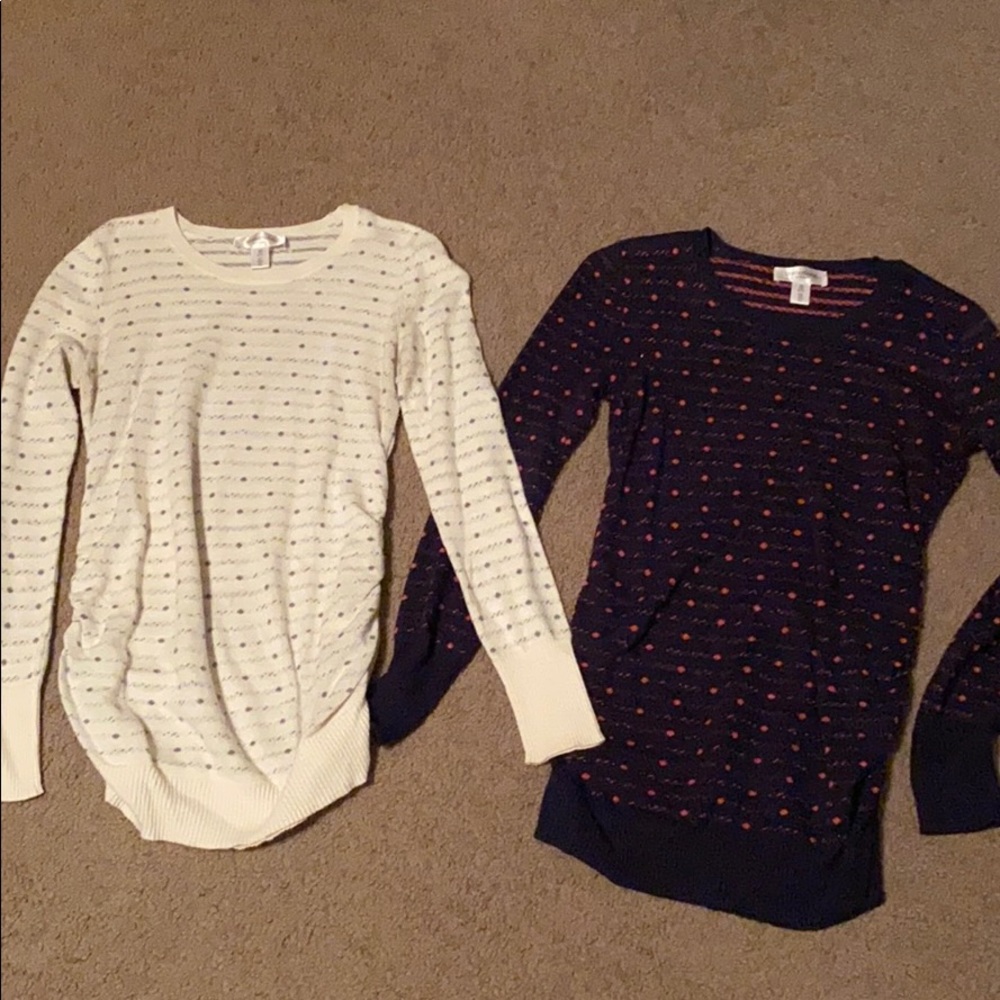 2 motherhood maternity sweaters